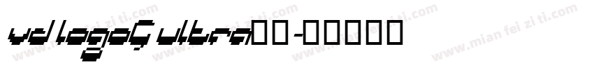 vd logoG ultra字体字体转换
